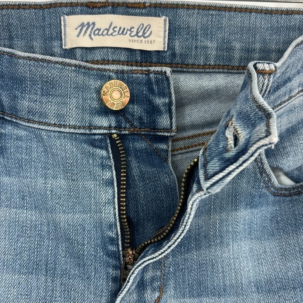 Madewell High Riser Skinny Distressed Light Wash Jeans Women’s Size 24